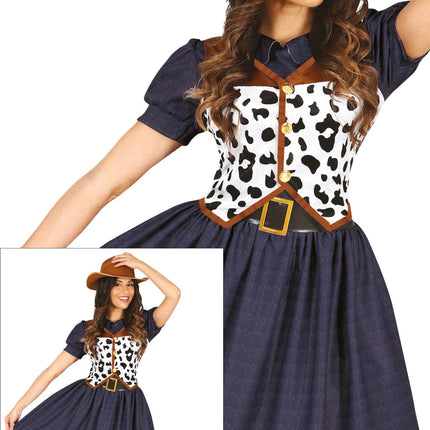 Costume da cowgirl donna 2 pezzi