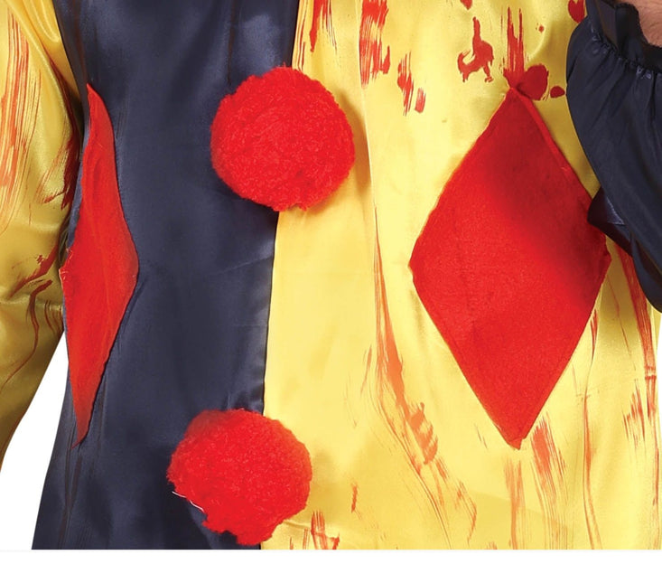 Costume da clown assassino da uomo giallo