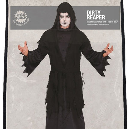 Costume da Killer Halloween Uomo Nero L