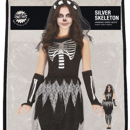 Costume di Halloween da scheletro per donna