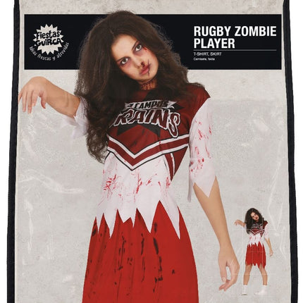 Costume da rugby per Halloween da donna