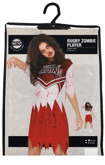 Costume da rugby per Halloween da donna