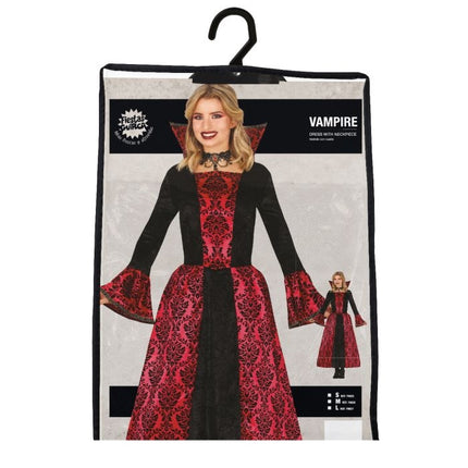 Vestito da vampiro per Halloween da donna rosso