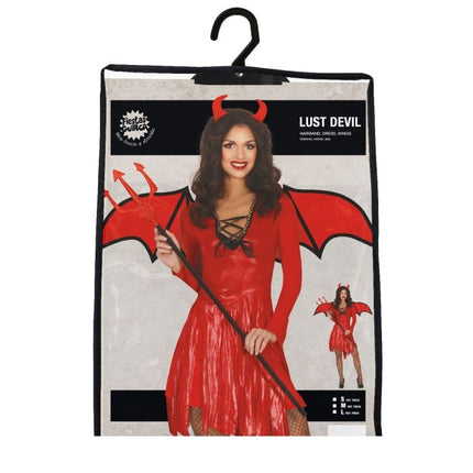 Costume da Diavolo Halloween Donna Rosso