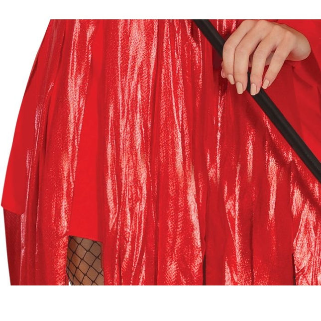 Costume da Diavolo Halloween Donna Rosso