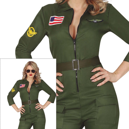 Costume da pilota donna Top Gun