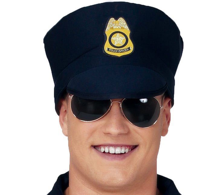 Costume da poliziotto blu scuro da uomo