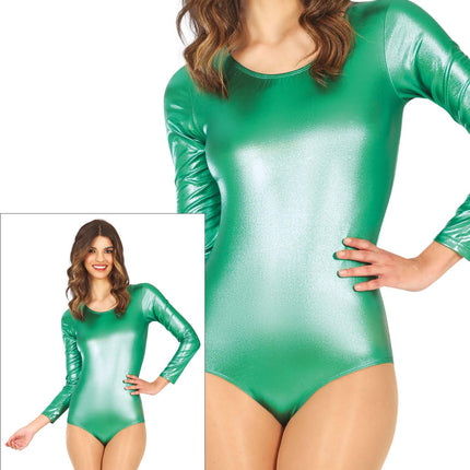 Body Verde Donna Metallizzato