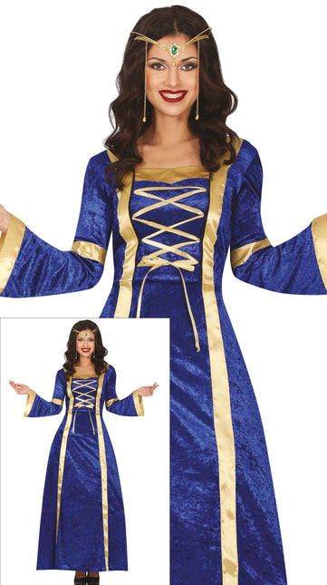 Costume Jonkvrouw Blu Donna