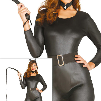 Costume da gatto da donna nero