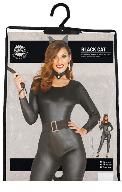 Costume da gatto da donna nero