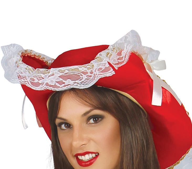 Costume da moschettiere rosso bianco