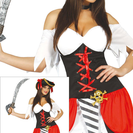 Piratesuit Donna Rosso Deluxe