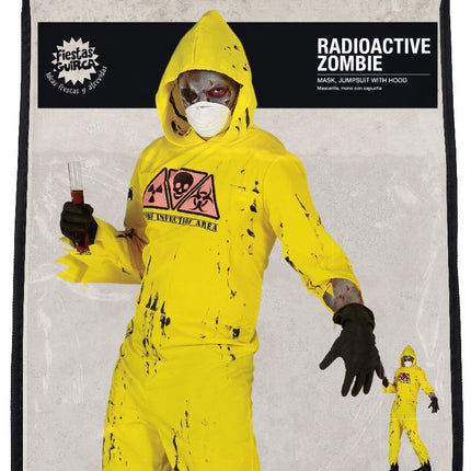 Costume Halloween da zombie uomo Radioactive L