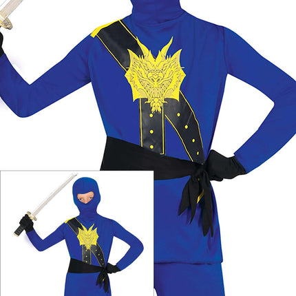 Costume da Ninja Bambino Blu