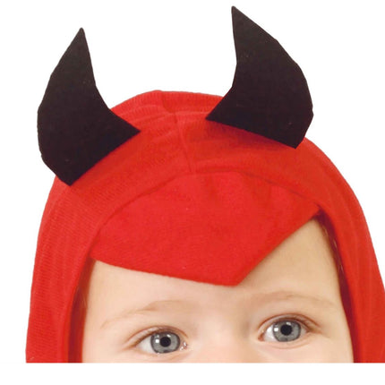 Costume da Diavolo per Halloween Bambino Rosso Nero