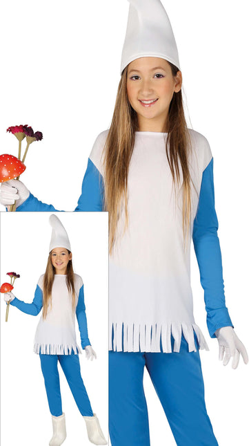 Costume da nano blu