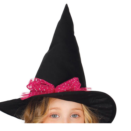 Costume di Halloween da strega bambino rosa