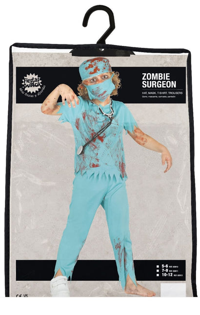 Costume Halloween da zombie chirurgo bambino