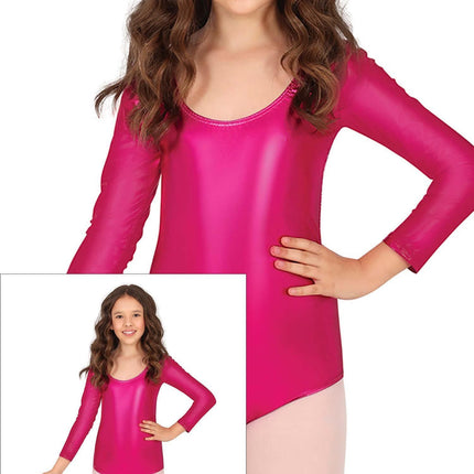 Leggingsuit Fuchsia Girl Metallic