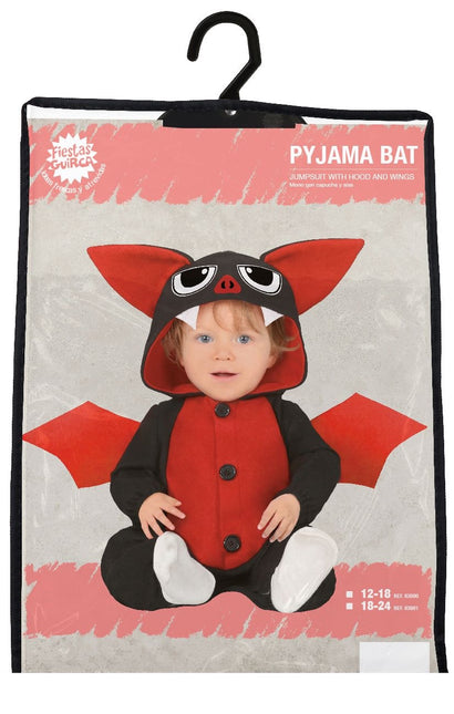 Costume da pipistrello per bambino rosso