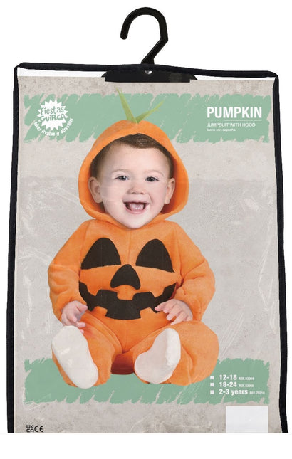 Costume di Halloween da zucca per bambino nero arancione