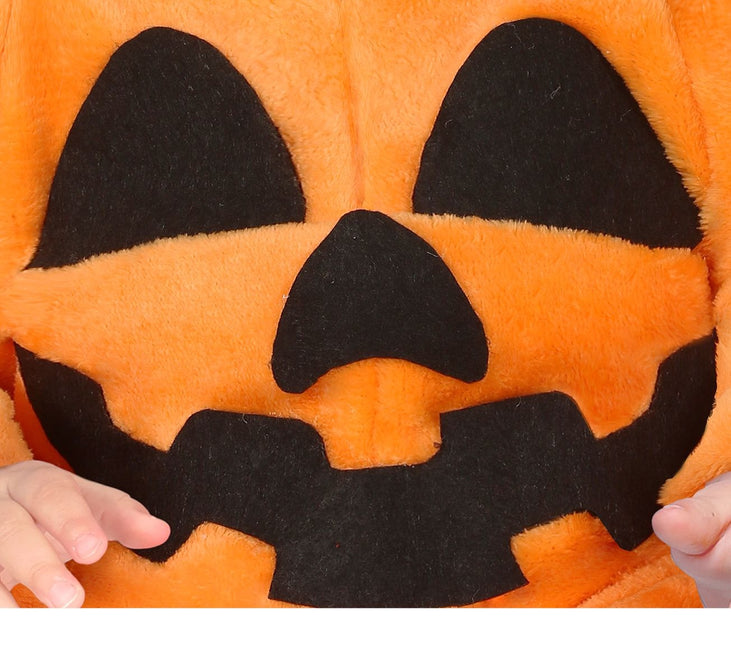 Costume di Halloween da zucca per bambino nero arancione