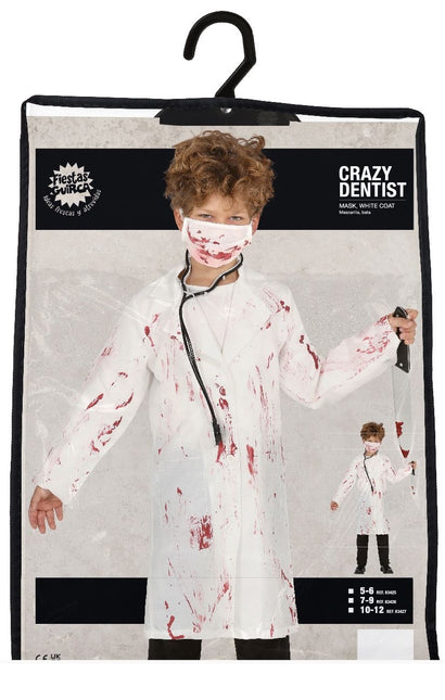 Costume di Halloween da dentista per bambino