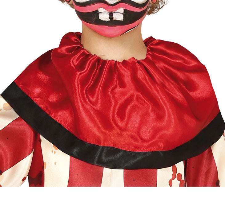 Costume di Halloween da clown per bambino a righe