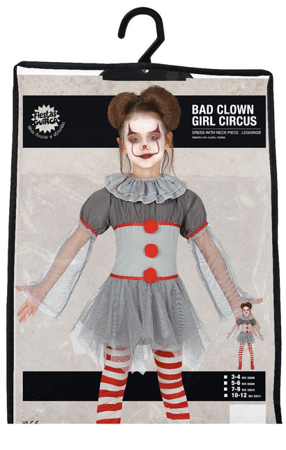 Costume di Halloween da clown scuro per bambino