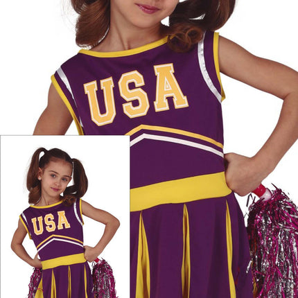 Tuta da Cheerleader Bambino Viola