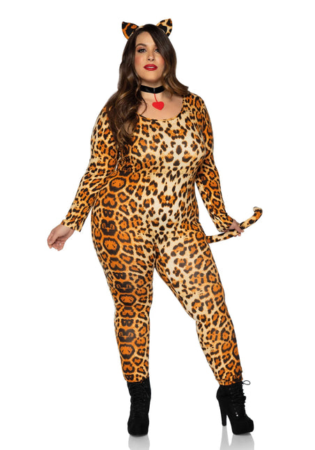 Cougar Catsuit Ladies Leg Avenue