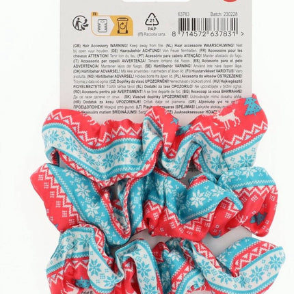 Scrunchies di Natale 3 pezzi