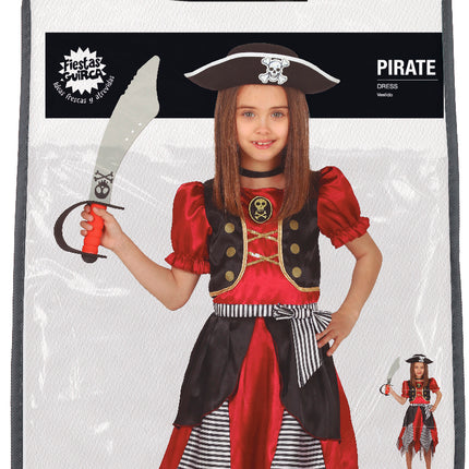 Costume da pirata bambino rosso