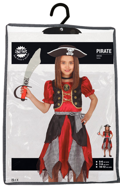 Costume da pirata bambino rosso