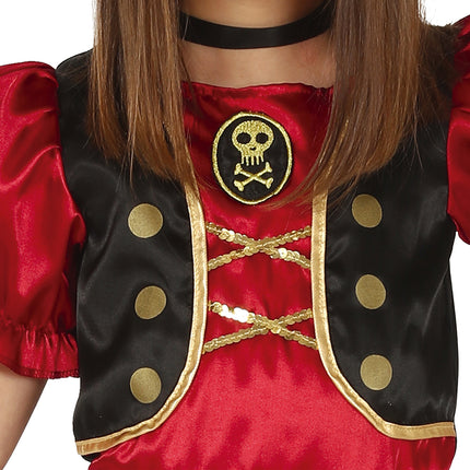 Costume da pirata bambino rosso