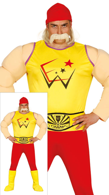 Costume da Wrestler Hulk Uomo