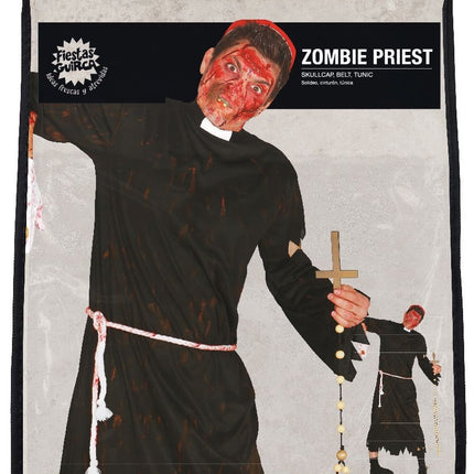 Costume di Halloween da zombie da uomo Sacerdote L