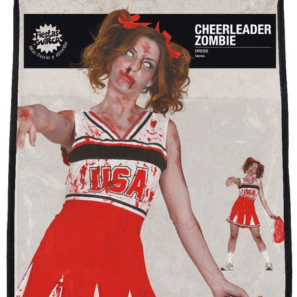 Costume di Halloween da zombie per donna Cheerleader