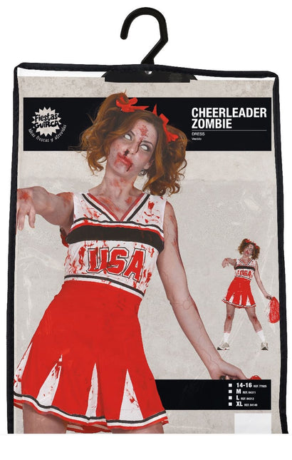 Costume di Halloween da zombie per donna Cheerleader