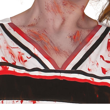 Costume di Halloween da zombie per donna Cheerleader