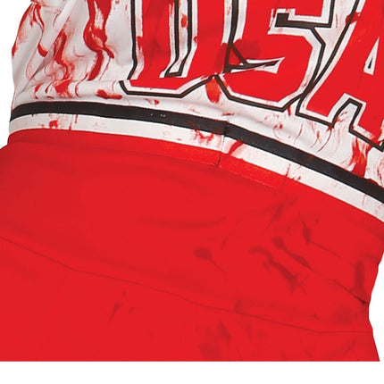 Costume di Halloween da zombie per donna Cheerleader