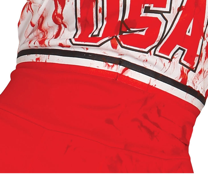 Costume di Halloween da zombie per donna Cheerleader