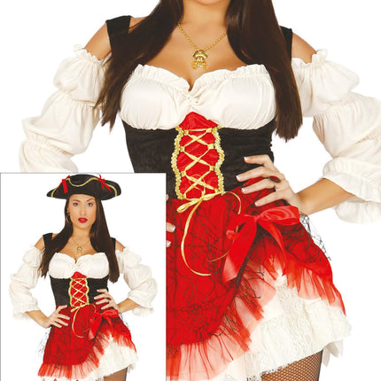 Piratesuit Donna Rosso