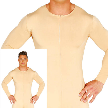 Costume da tuta seconda pelle uomo nudo