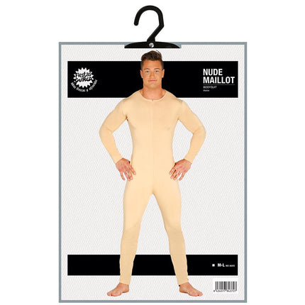 Costume da tuta seconda pelle uomo nudo