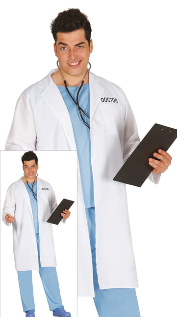 Costume da medico uomo bianco