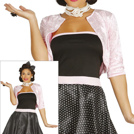 Costume Grease Donna Rosa anni '50