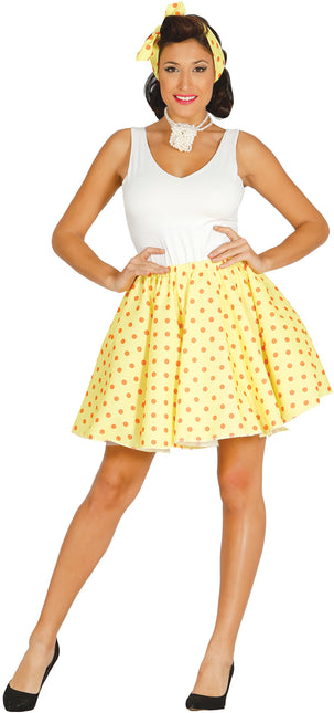 Set costume Grease giallo anni '50 donna L