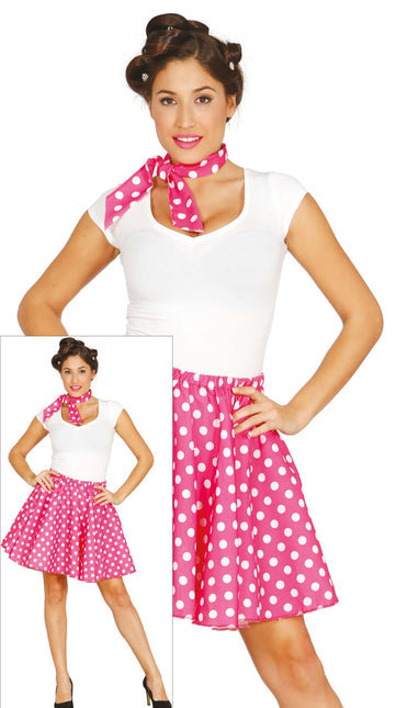 Set di costumi Grease Rosa anni '50 Donna L